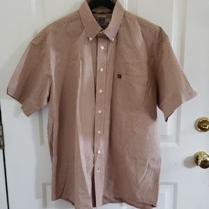 Cinch Button Down Shirt Plaid Short Sleeve Cowboy